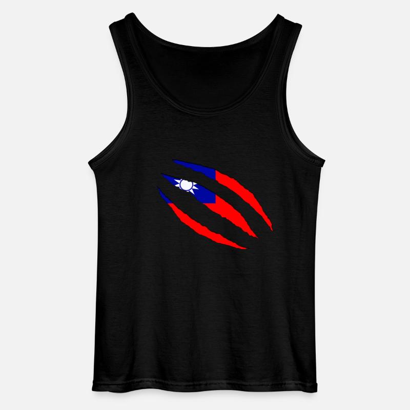 taiwan - Gildan Männer Tank Top - Schwarz