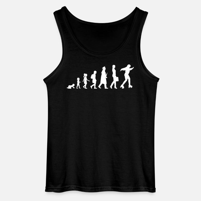Vom Mädchen zur Rollschuhläuferin - Gildan Männer Tank Top - Schwarz