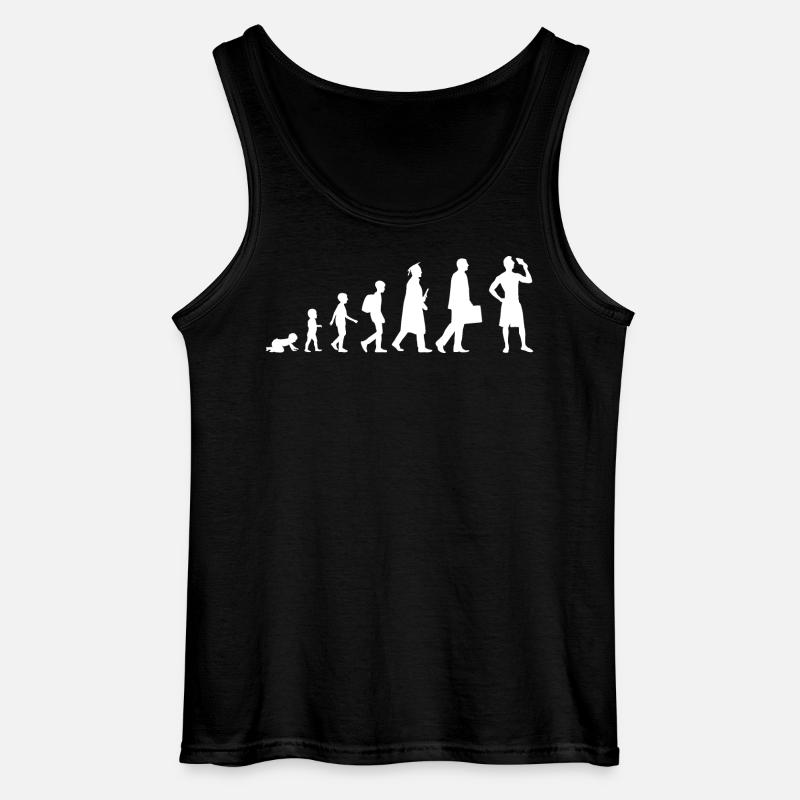 Ice Cream Evolution - Gildan Men’s Tank Top - black