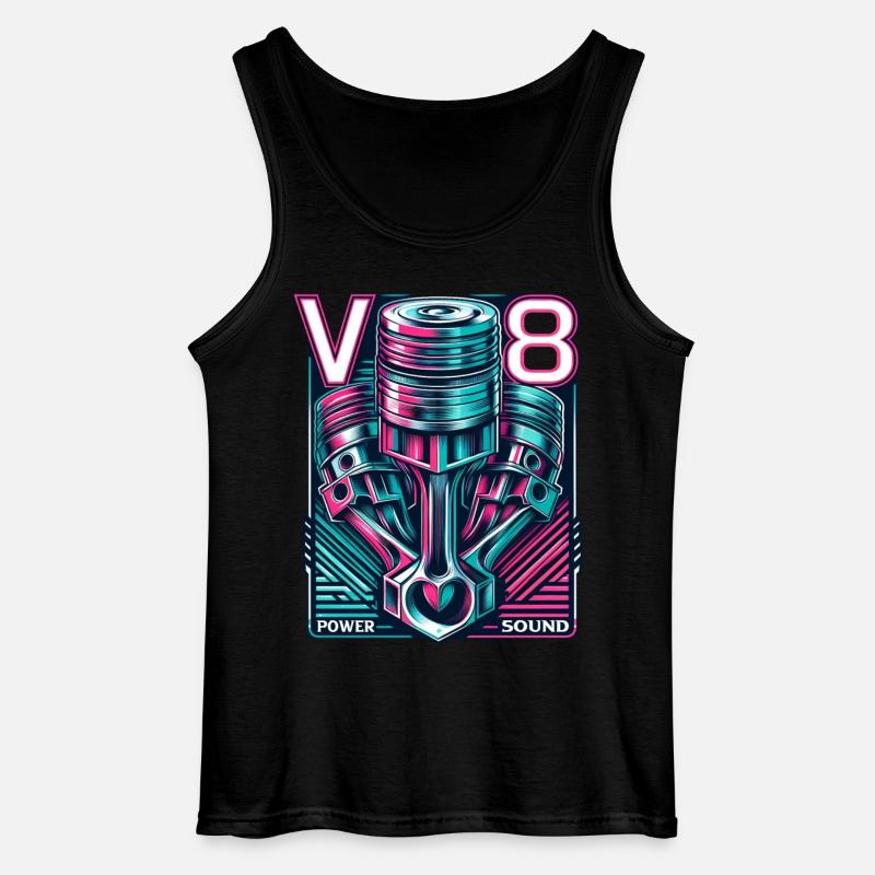 V8 - Gildan Männer Tank Top - Schwarz