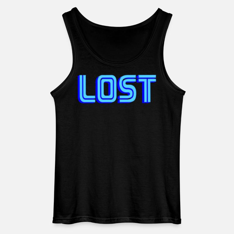 LOST | Farben änderbar - Gildan Männer Tank Top - Schwarz