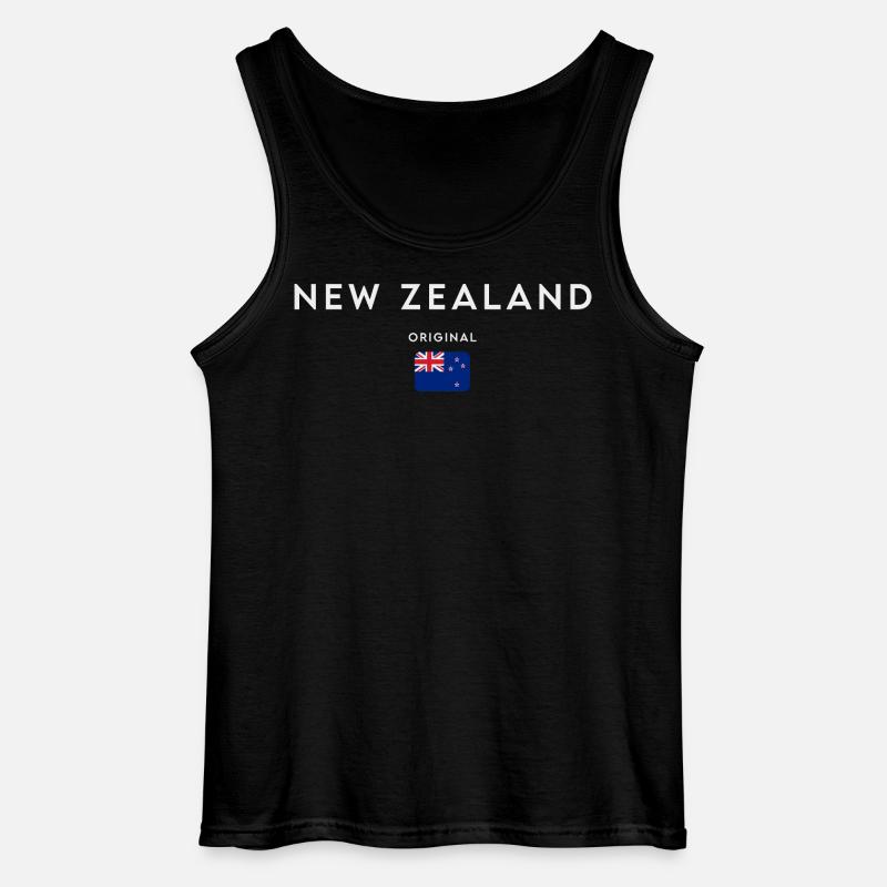 Flagge von Neuseeland - Gildan Männer Tank Top - Schwarz
