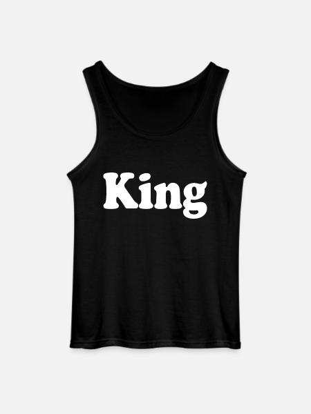 King - Gildan Men’s Tank Top - black