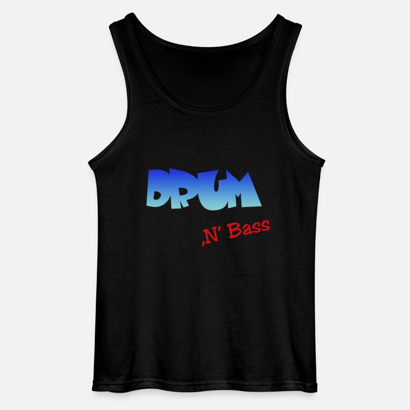 Drum n Bass, Techno, Minimal - Gildan Männer Tank Top - Schwarz