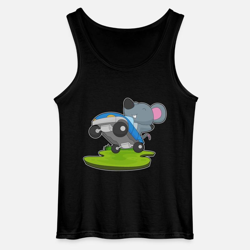 Maus Auto - Gildan Männer Tank Top - Schwarz
