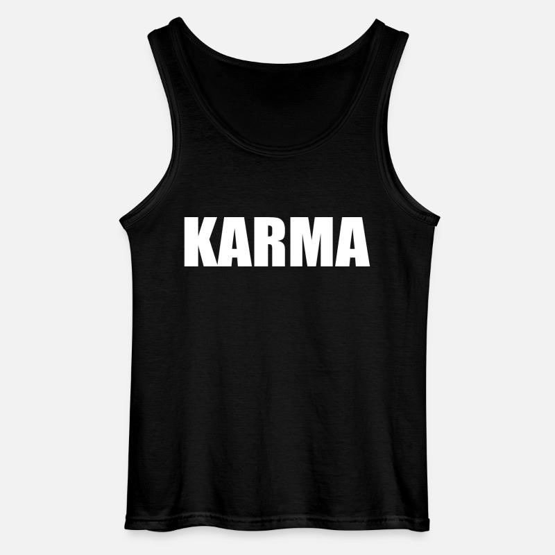 Karma - Gildan Männer Tank Top - Schwarz