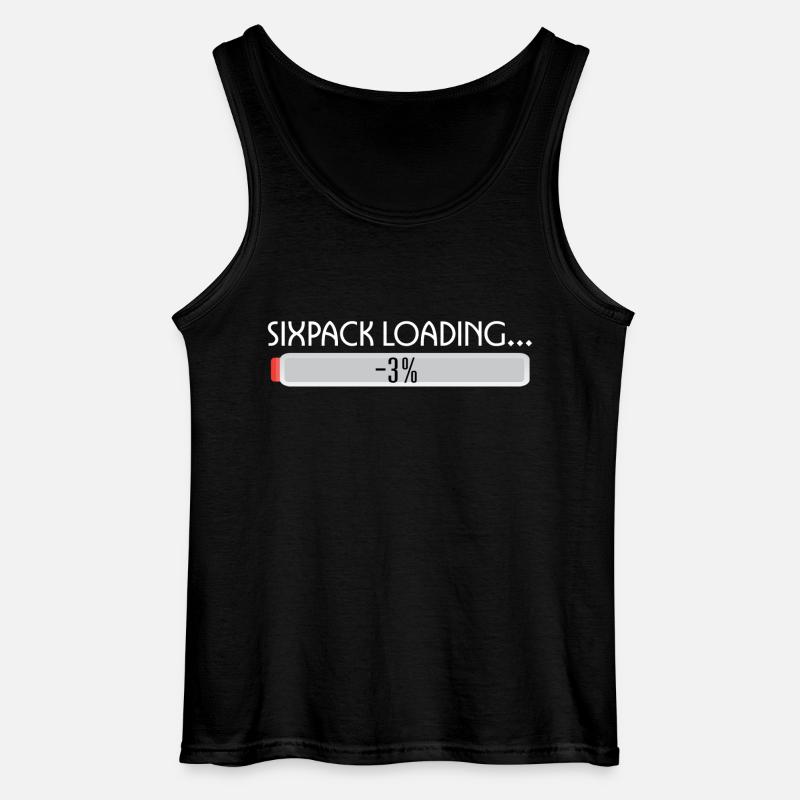 SIXPACK LOADING-2 - Gildan Männer Tank Top - Schwarz