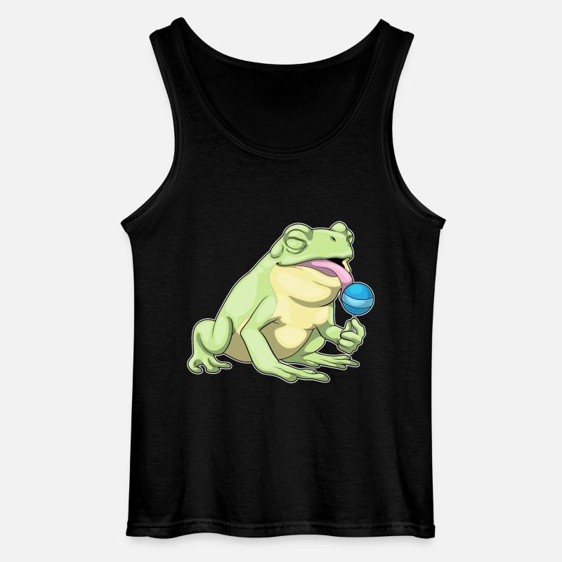 Frosch Lutscher - Gildan Männer Tank Top - Schwarz