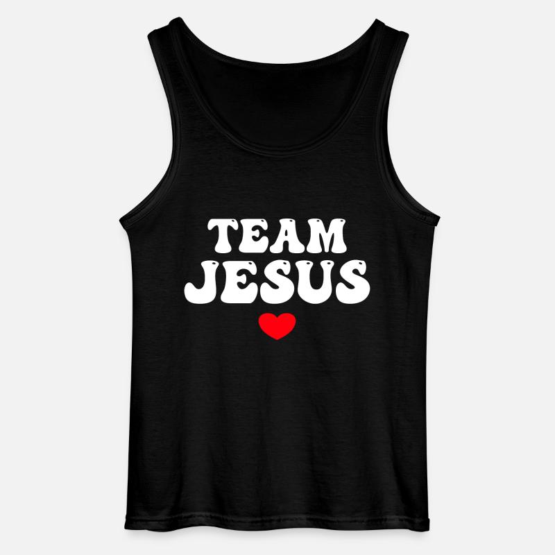Team Jesus - Gildan Männer Tank Top - Schwarz
