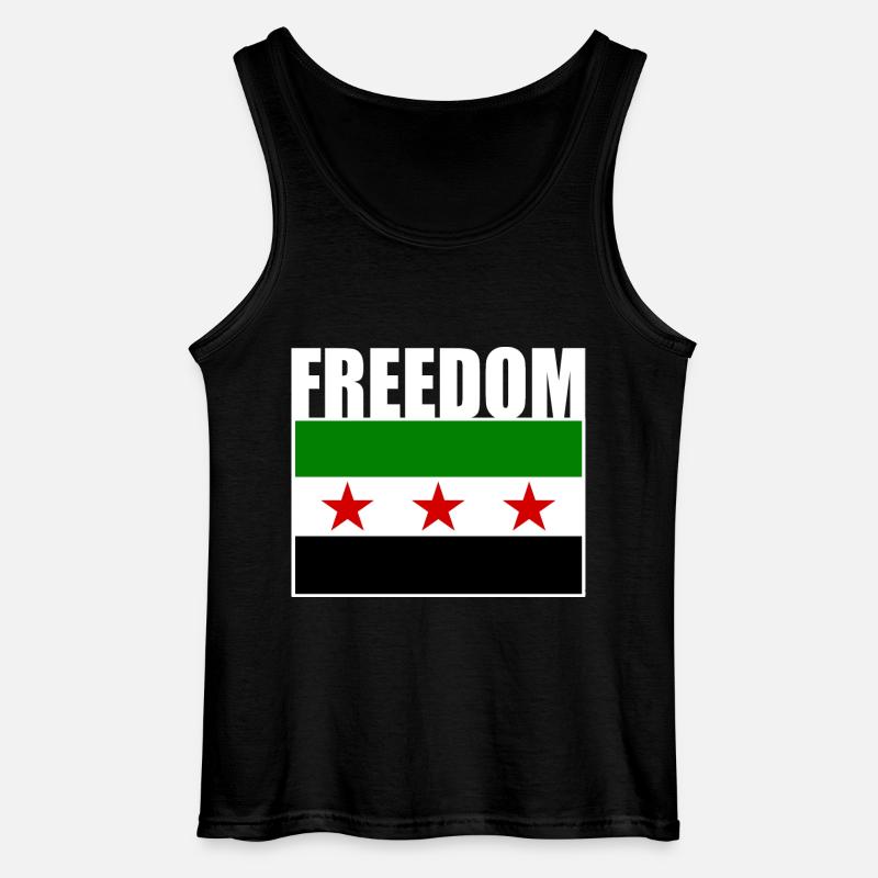 syrien - Gildan Männer Tank Top - Schwarz