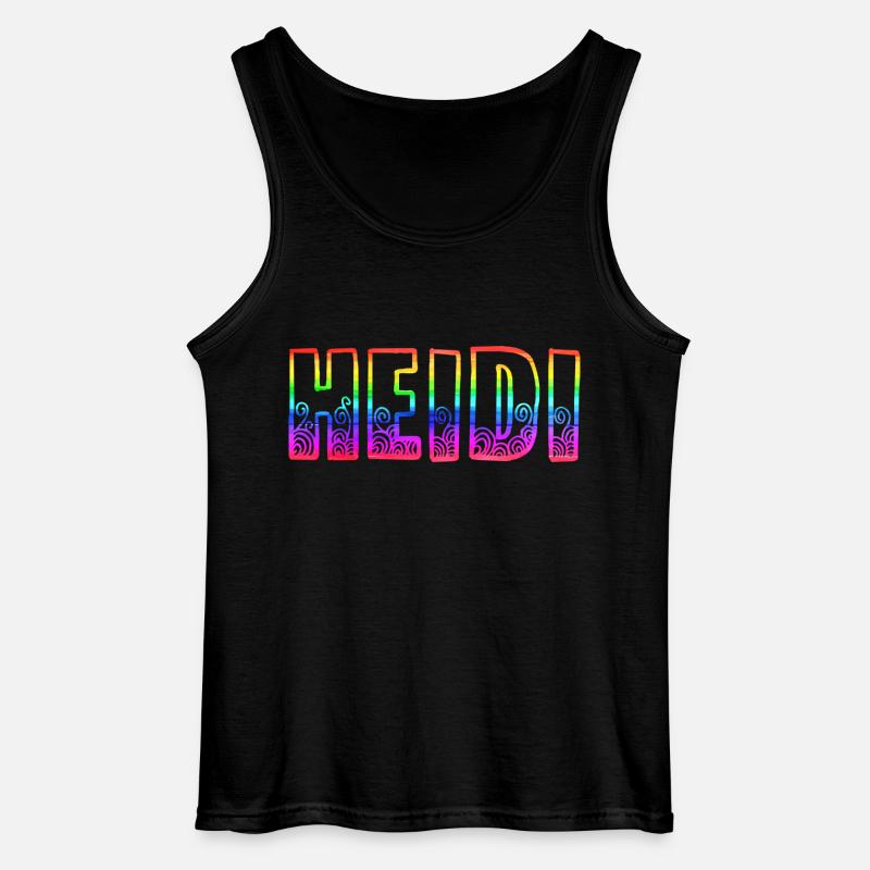 heidi rs regenbogen - Gildan Männer Tank Top - Schwarz