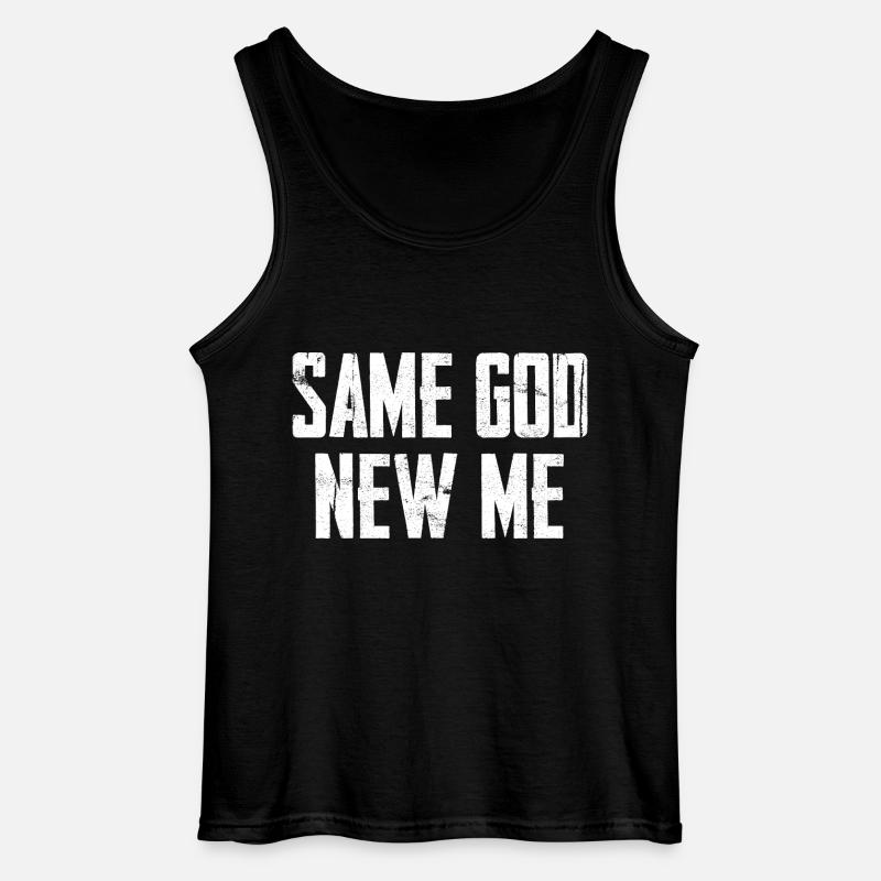 Same God New Me - Gildan Men’s Tank Top - black