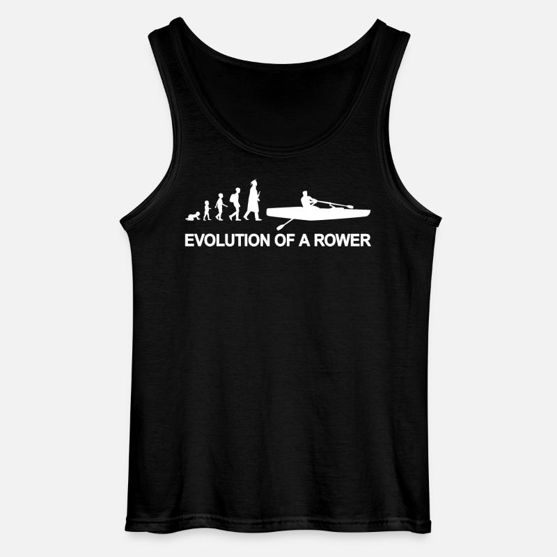 Kind zum Ruderer Evolution - Gildan Männer Tank Top - Schwarz