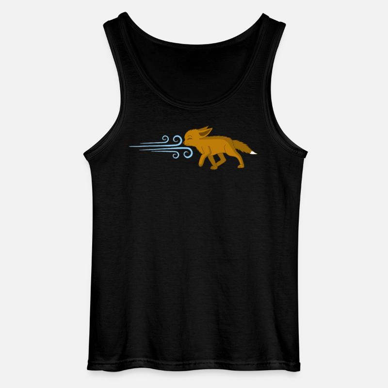 Der Fuchs und der Wind - Gildan Männer Tank Top - Schwarz