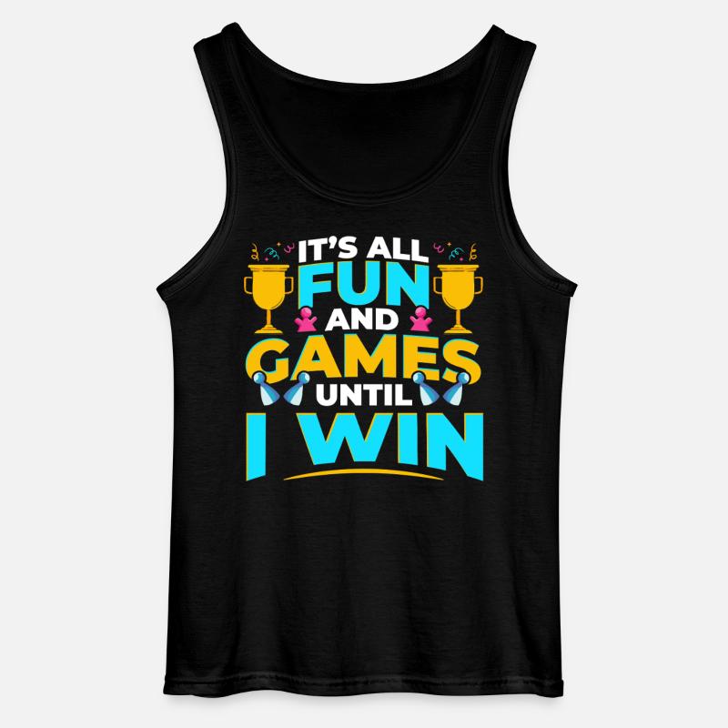 Brettspiele Win Game Night Winning - Gildan Männer Tank Top - Schwarz