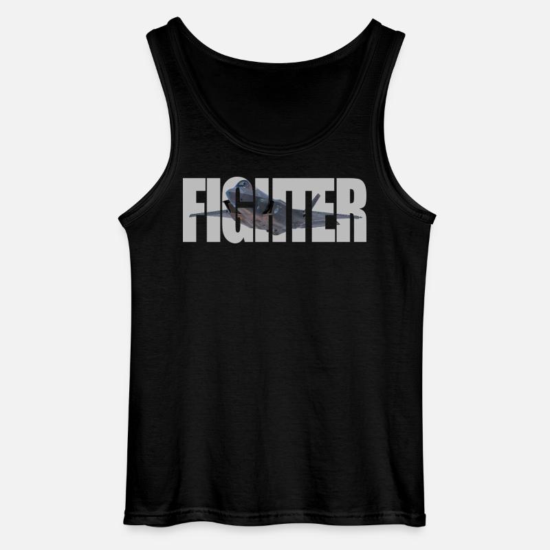 Fighter F-35 Lightning II - Gildan Männer Tank Top - Schwarz