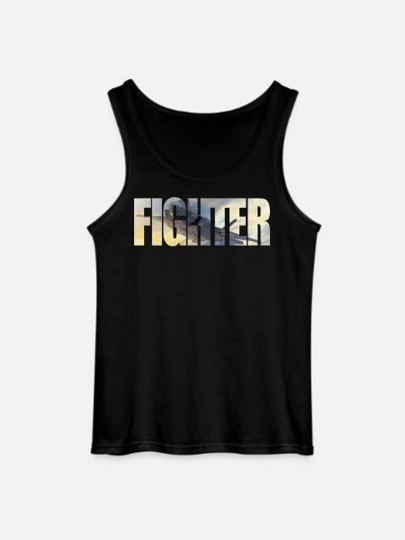 Fighter F-35 Lightning II - Gildan Men’s Tank Top - black
