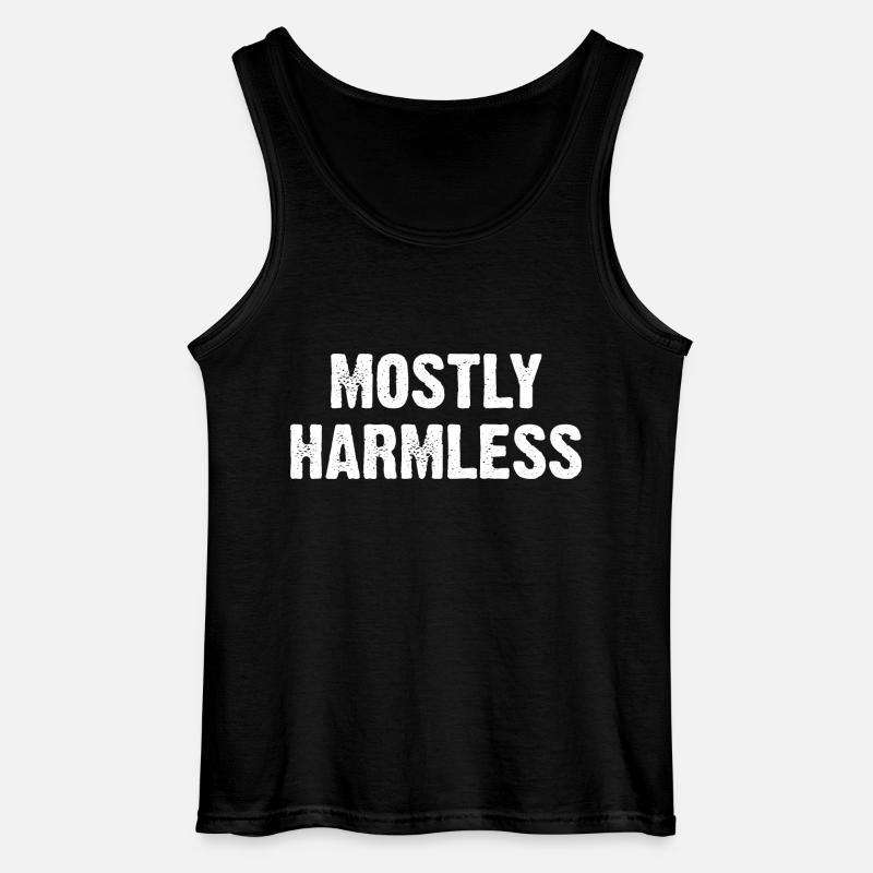 Mostly Harmless - Gildan Männer Tank Top - Schwarz