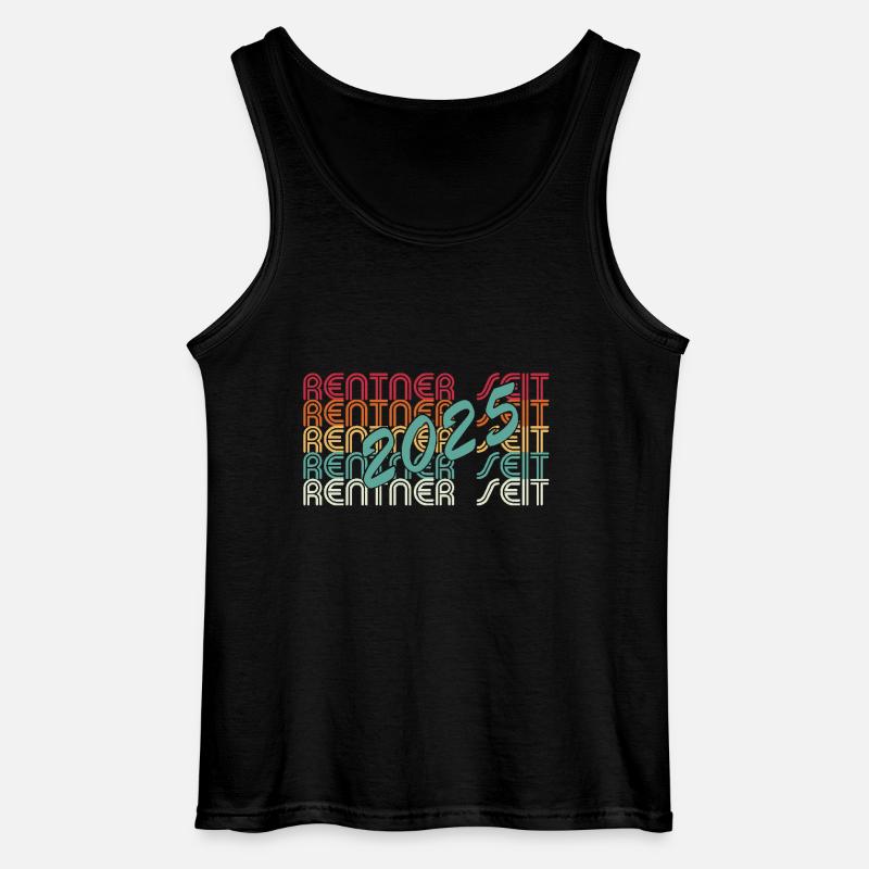 Endlich Rentner 2025 - Gildan Männer Tank Top - Schwarz