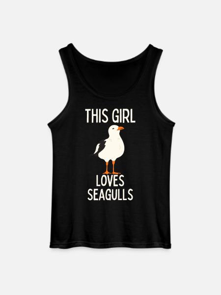 Seagull funny saying - Gildan Men’s Tank Top - black