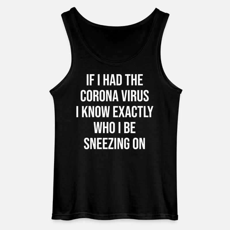 Coronavirus - Gildan Männer Tank Top - Schwarz