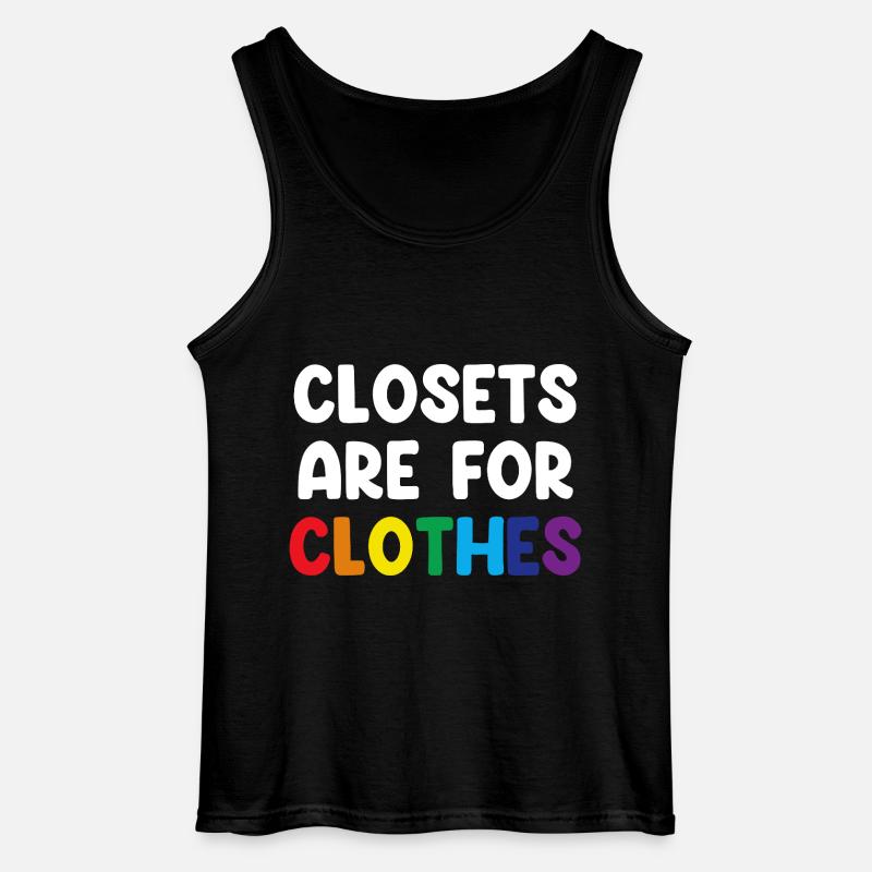 Closets Are For Clothes - Gildan Männer Tank Top - Schwarz