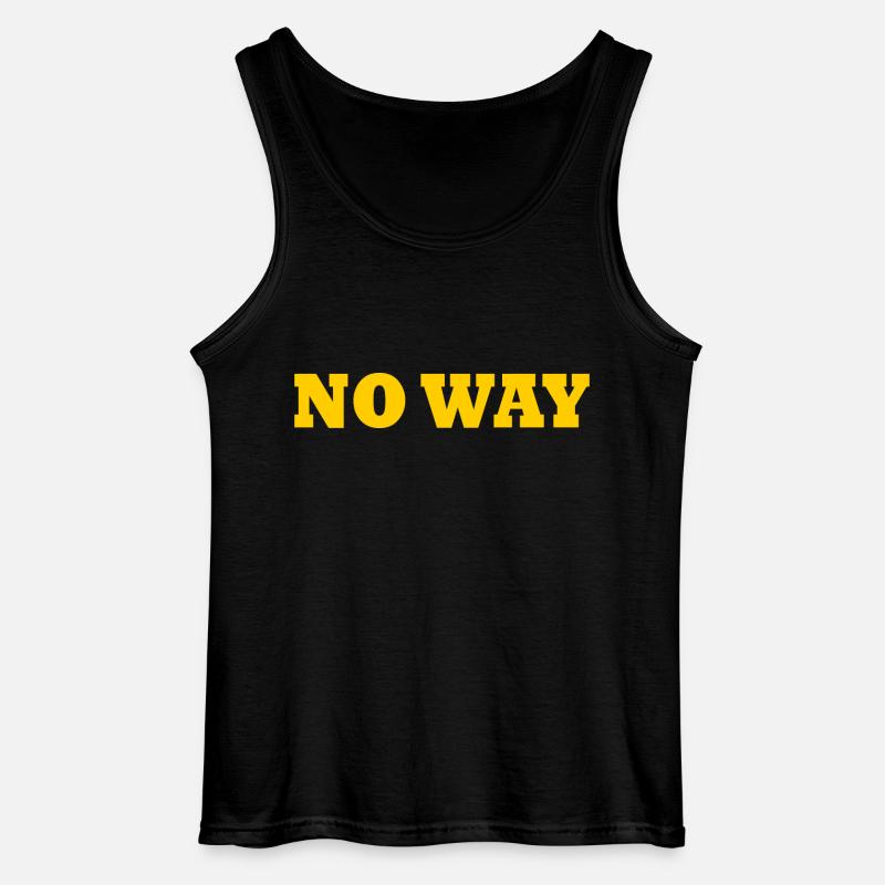 No way - Gildan Männer Tank Top - Schwarz