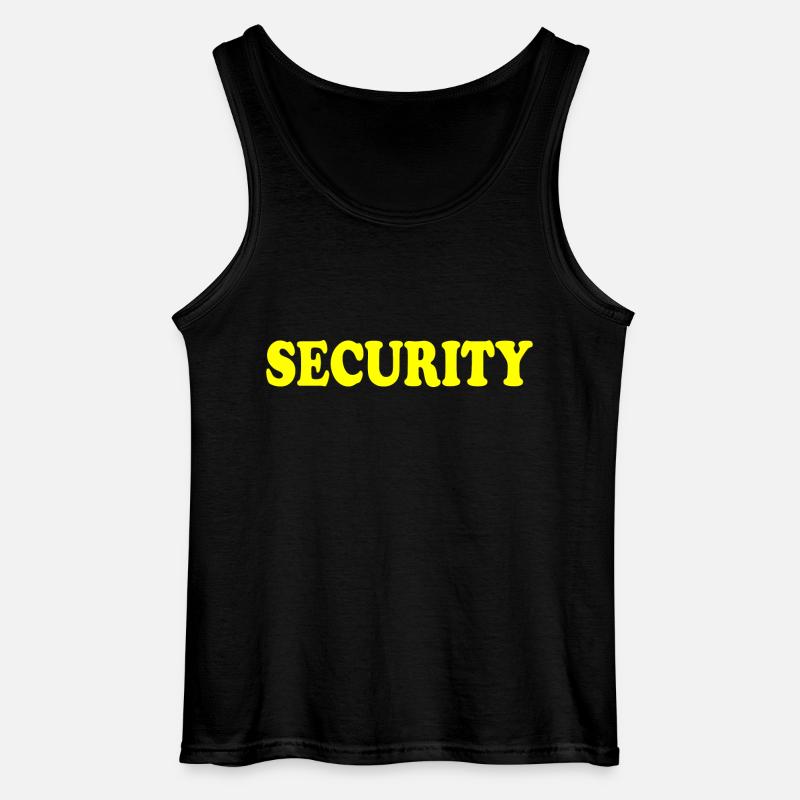 Security - Gildan Männer Tank Top - Schwarz
