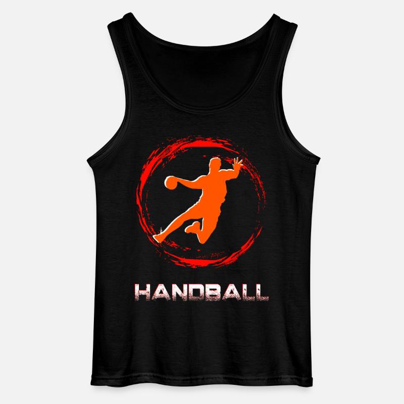 Handball - Gildan Männer Tank Top - Schwarz