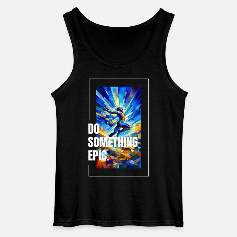 Do something epic - Gildan Männer Tank Top - Schwarz