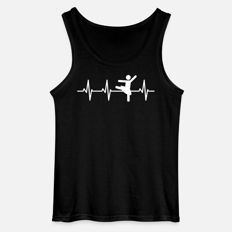 Ballett Tänzerin Kardiogramm - Gildan Männer Tank Top - Schwarz