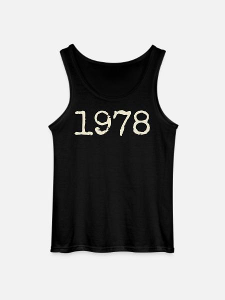 1978 Birthday Gift - Awesome since 1978 - Gildan Men’s Tank Top - black