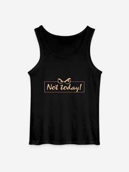 Nope not today - Gildan Männer Tank Top - Schwarz
