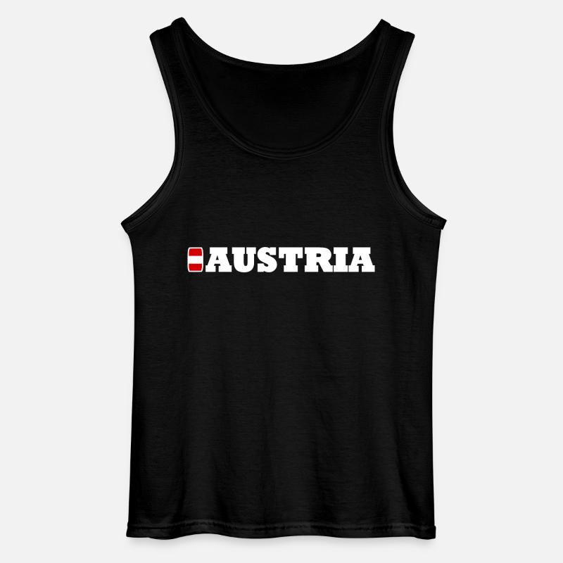 Austria / Austria - Gildan Men’s Tank Top - black