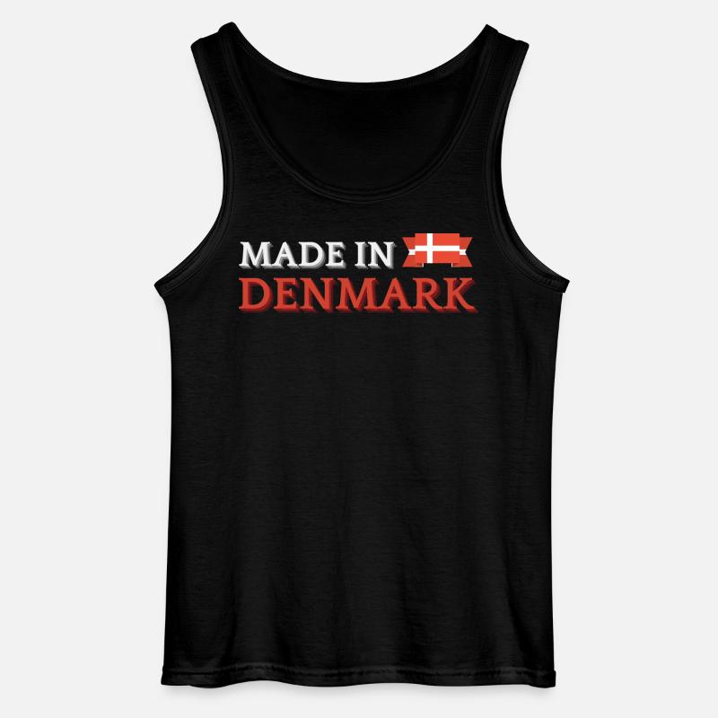 Made in Denmark, dansk stolthed - Gildan tanktop til mænd - sort