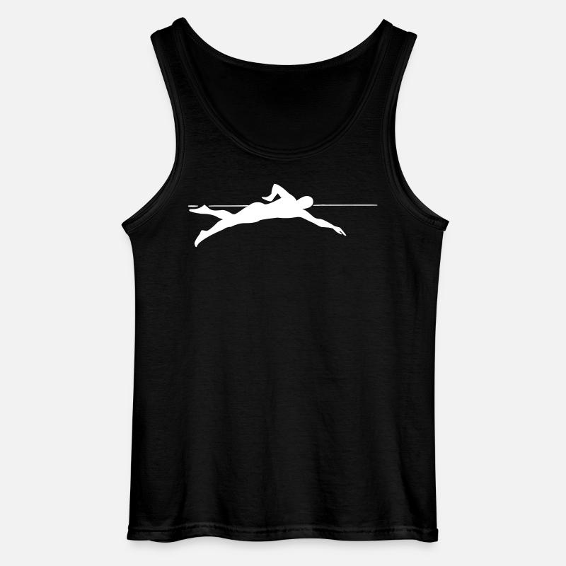 Dynamic Sprinter Line Graphics - Gildan Men’s Tank Top - black