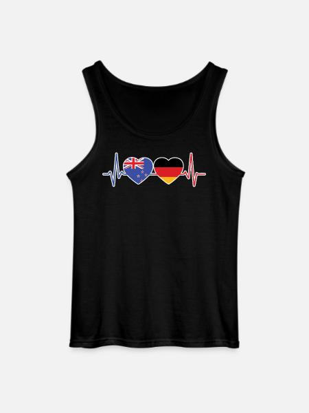 Neuseeland, Deutschland, Neuseeländerdeutsch - Gildan Männer Tank Top - Schwarz