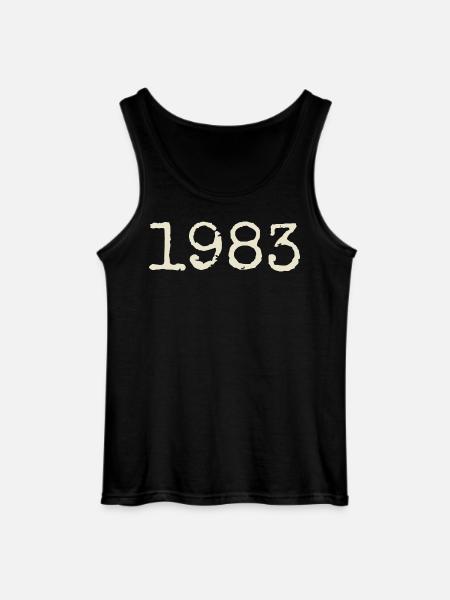 1983 Birthday Gift - Awesome since 1983 - Gildan Men’s Tank Top - black