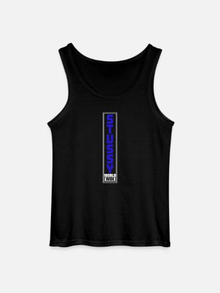 Stussy T-Shirt - Gildan tanktop til mænd - sort