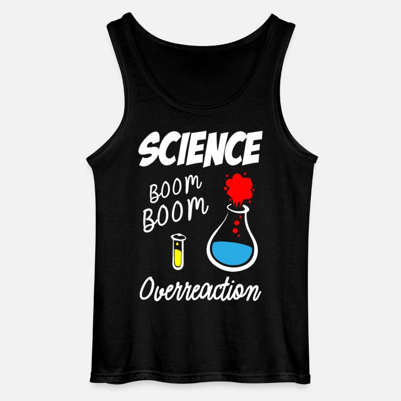 Science Overreaction - Gildan Männer Tank Top - Schwarz