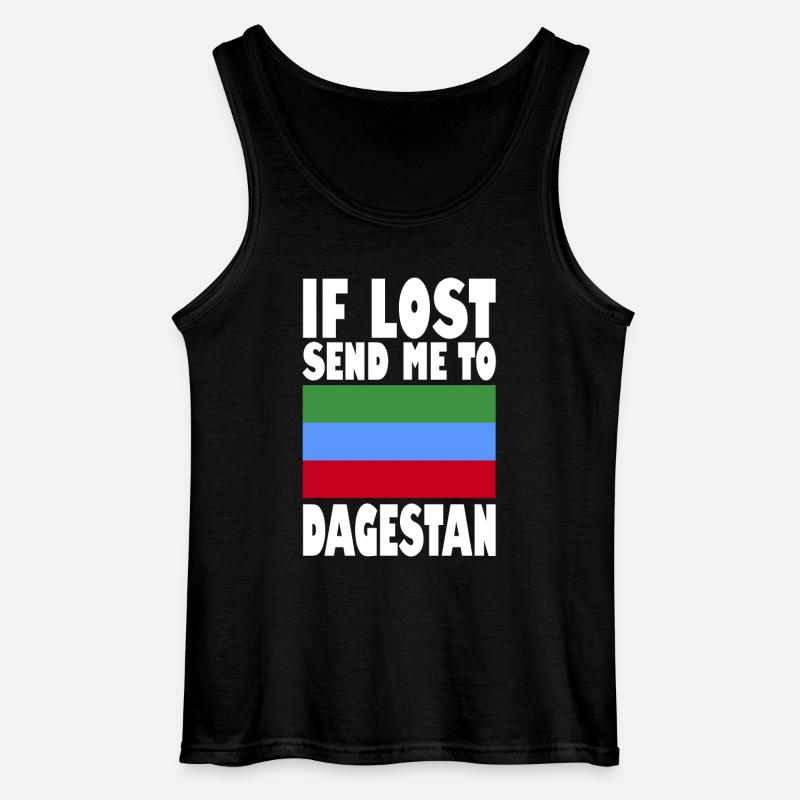 Dagestan Flagge Spruch - Gildan Männer Tank Top - Schwarz