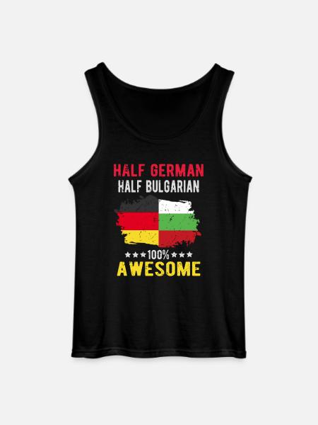 Half German Half Bulgarian - Gildan Men’s Tank Top - black