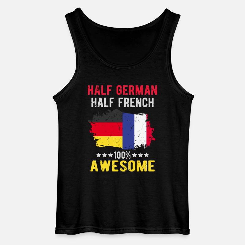 Half German Half German - Gildan Men’s Tank Top - black