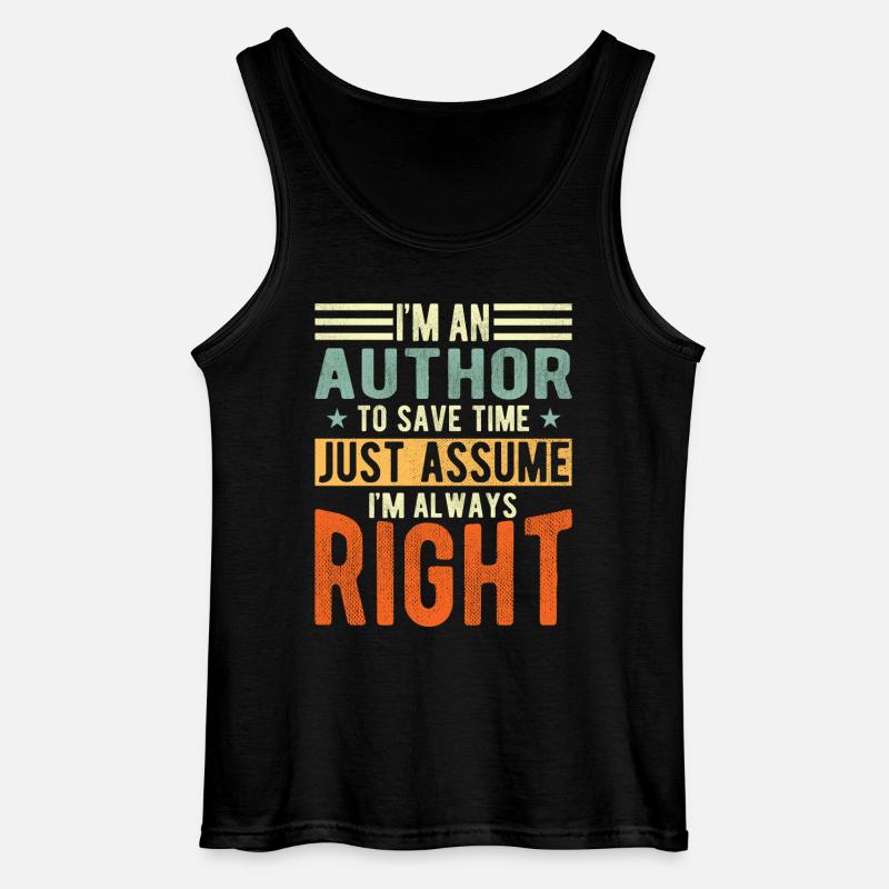 Autor - Gildan Männer Tank Top - Schwarz