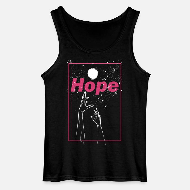 Hope-Grafik - Gildan Männer Tank Top - Schwarz