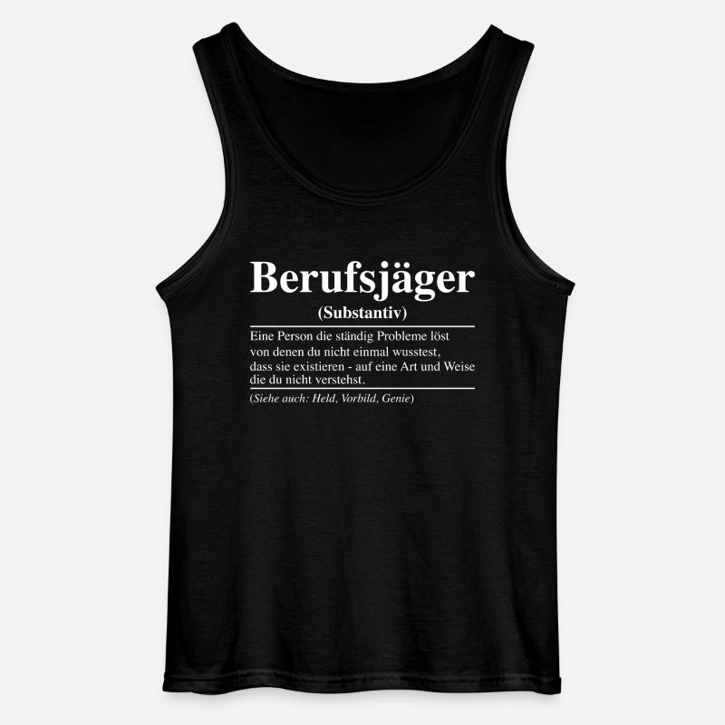 Berufsjäger Berufsjägerin Jäger - Gildan Männer Tank Top - Schwarz