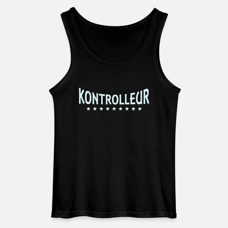 Controller + Dein Text - Débardeur Gildan Homme - noir
