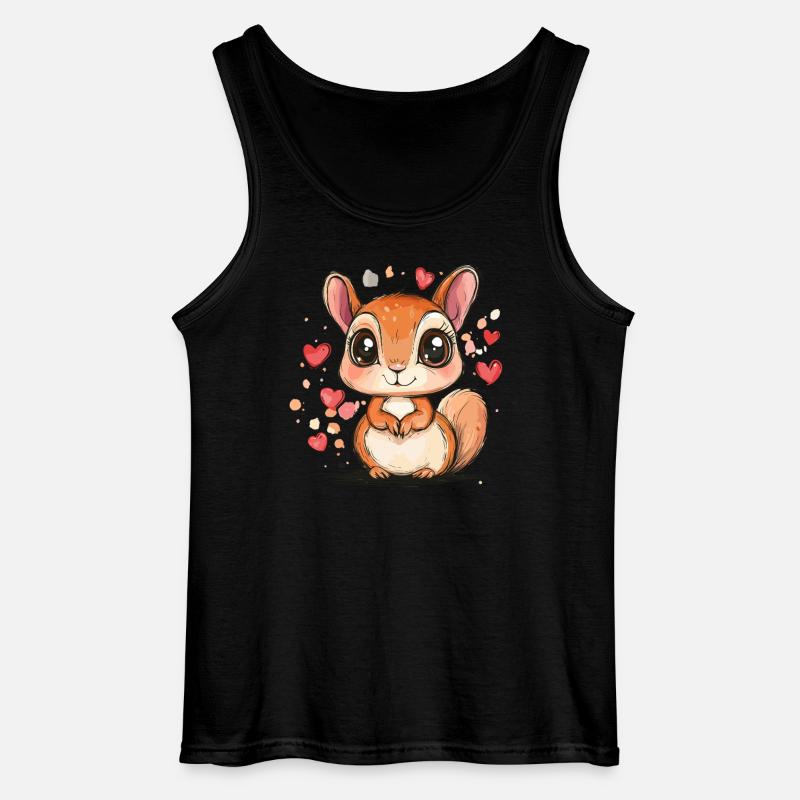 Liebes Eichhörnchen - Gildan Männer Tank Top - Schwarz