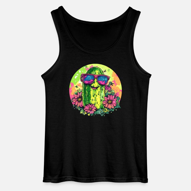 Cooler Gurkenfreund - Gildan Männer Tank Top - Schwarz
