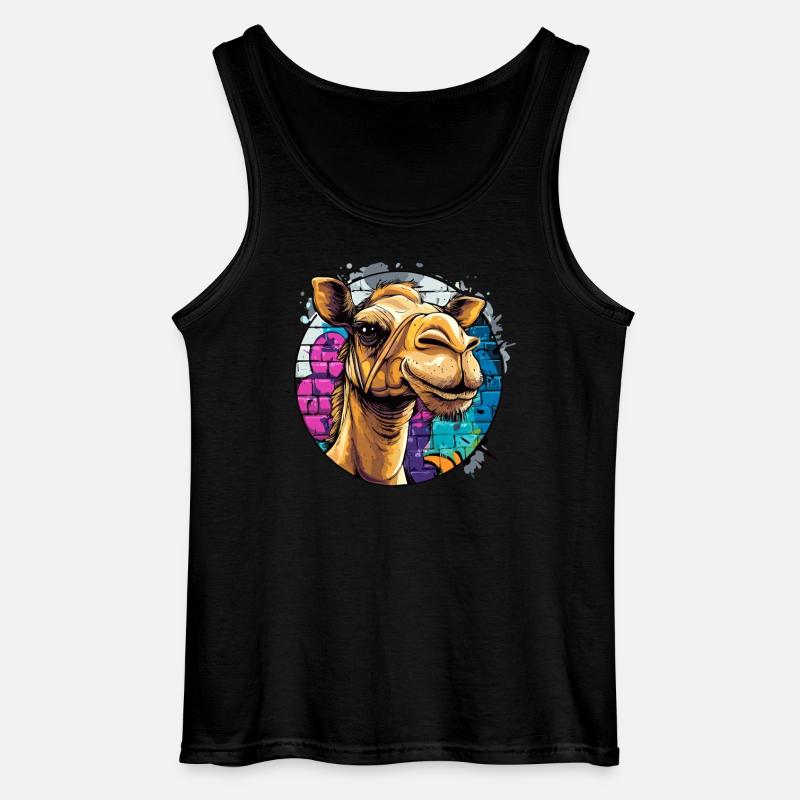 Graffiti Kamel Style - Gildan Männer Tank Top - Schwarz